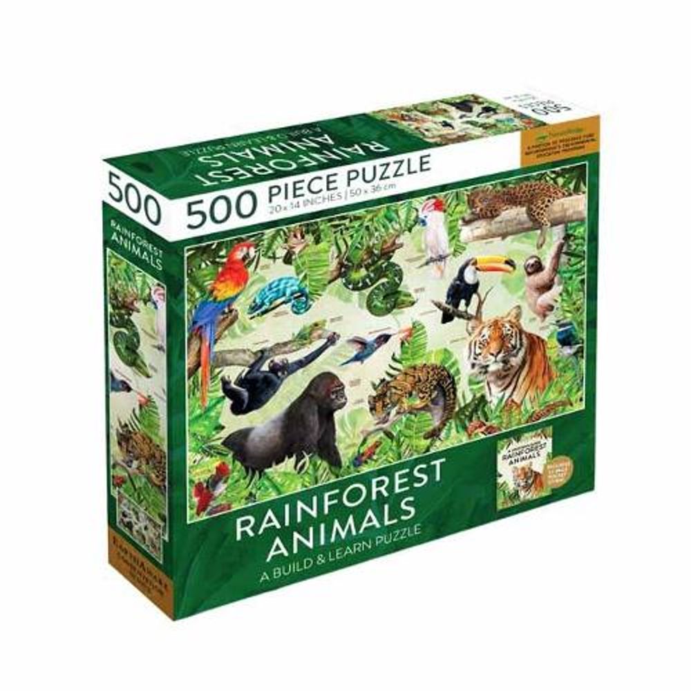 Rainforest Animals Jigsaw Puzzle by Insight Editions, Hardcover ...
