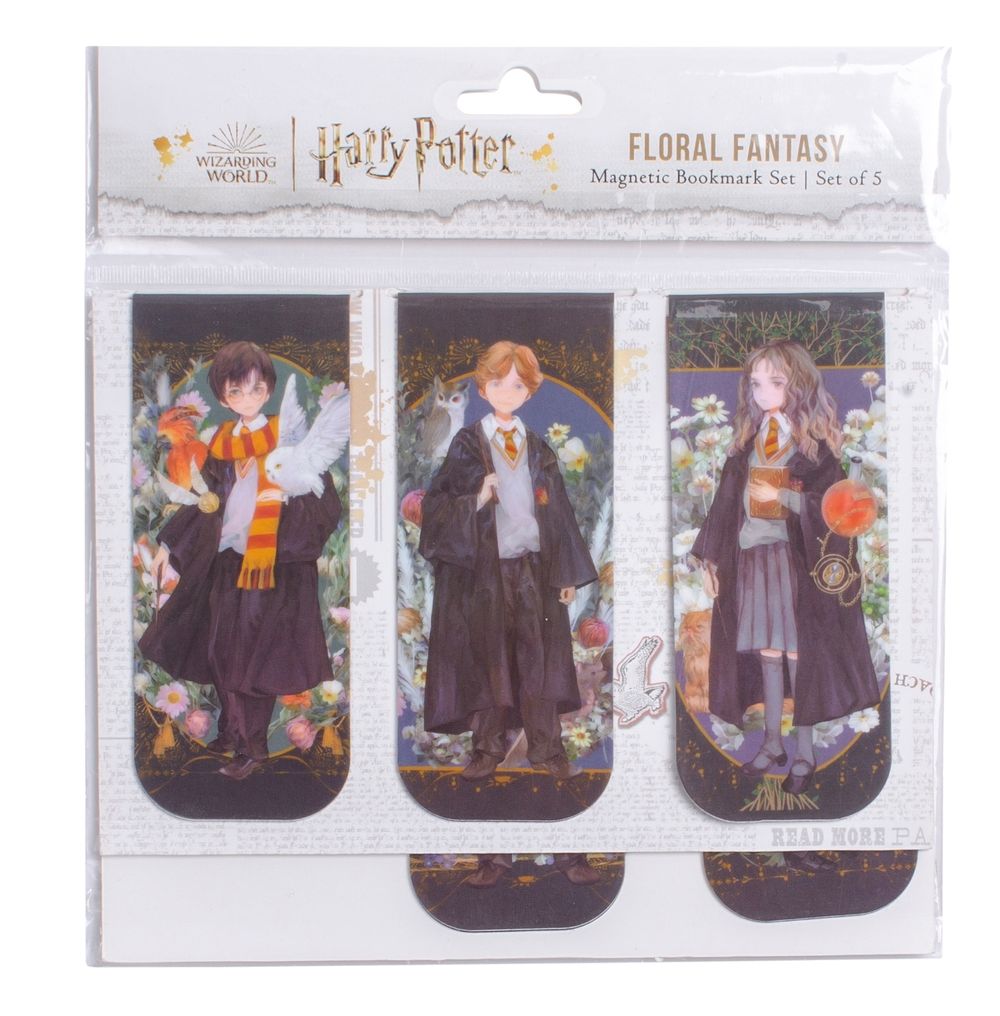 Harry Potter: Floral Fantasy Magnetic Bookmark Set (Set of 5) by Insight Editions - ISBN: 9781682987117