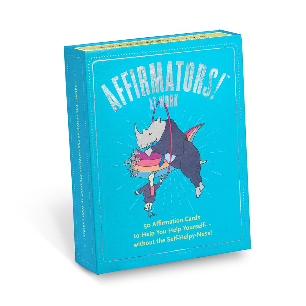 Knock Knock Affirmators! At Work: 50 Affirmation Cards to Help You Help Yourself?-without the Self-helpy-ness!, 9781683490555