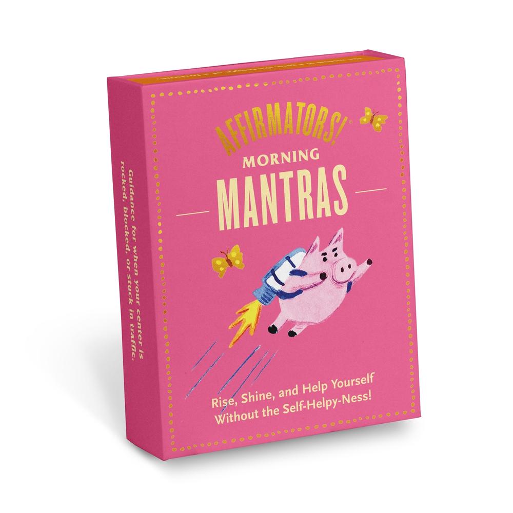 Knock Knock Affirmators! Mantras (Morning) Card Deck, 40 Cards, 9781683493204