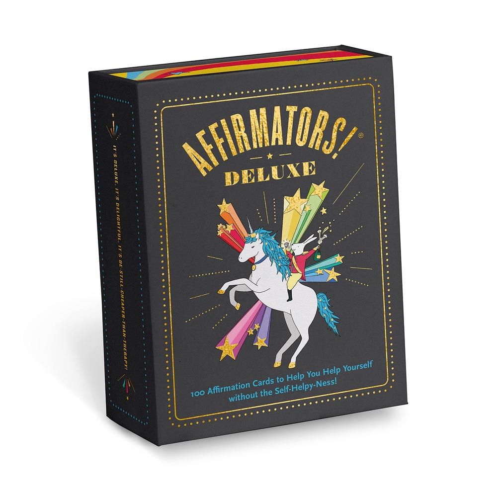 Knock Knock Affirmators! Deluxe Deck: 100 Affirmation Cards, 9781683493594
