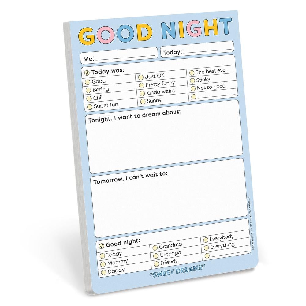 Knock Knock Kids Good Night Playtime Pads by Knock Knock Kids ...