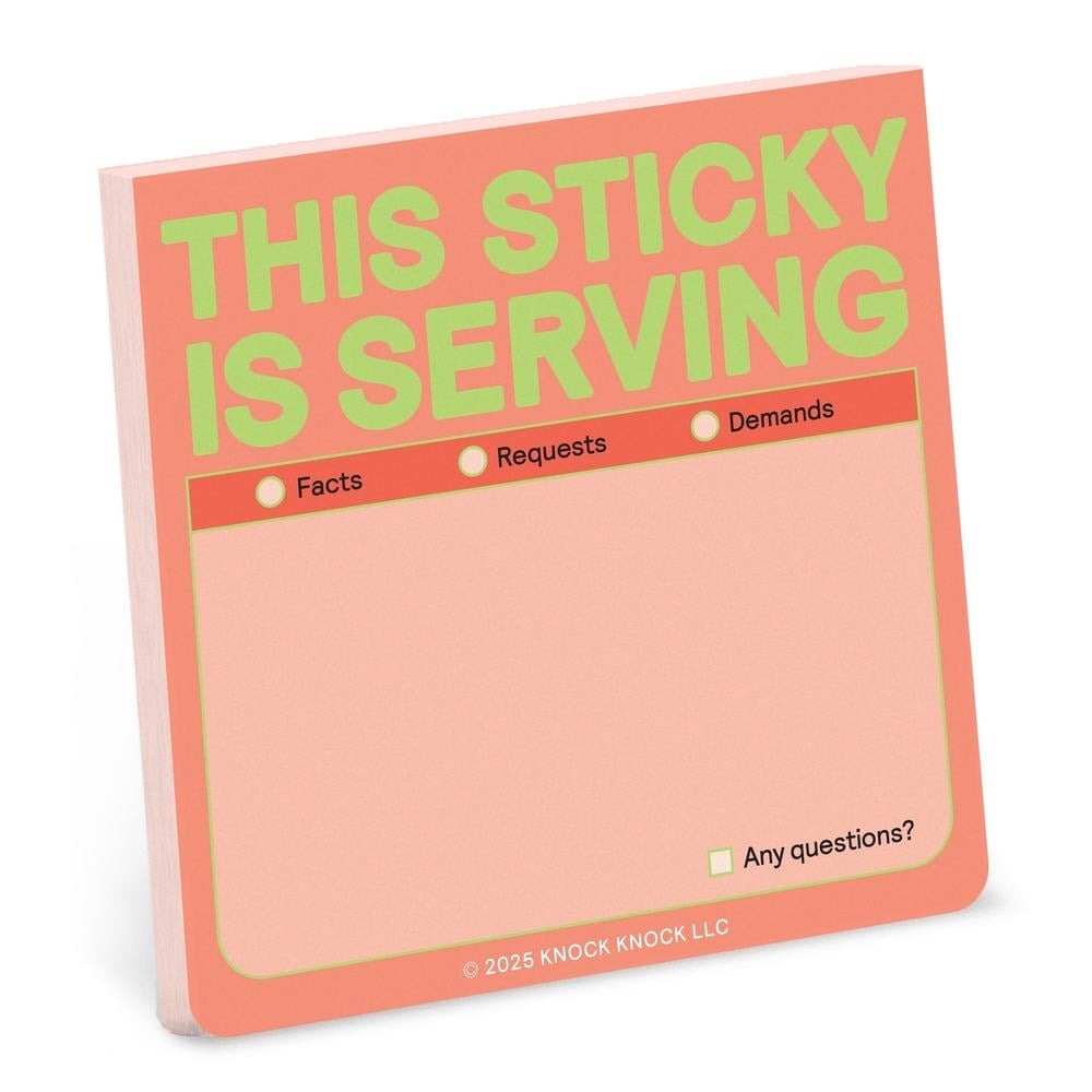 Knock Knock This Sticky Is Serving Sticky Note (Pastel Version) by ...