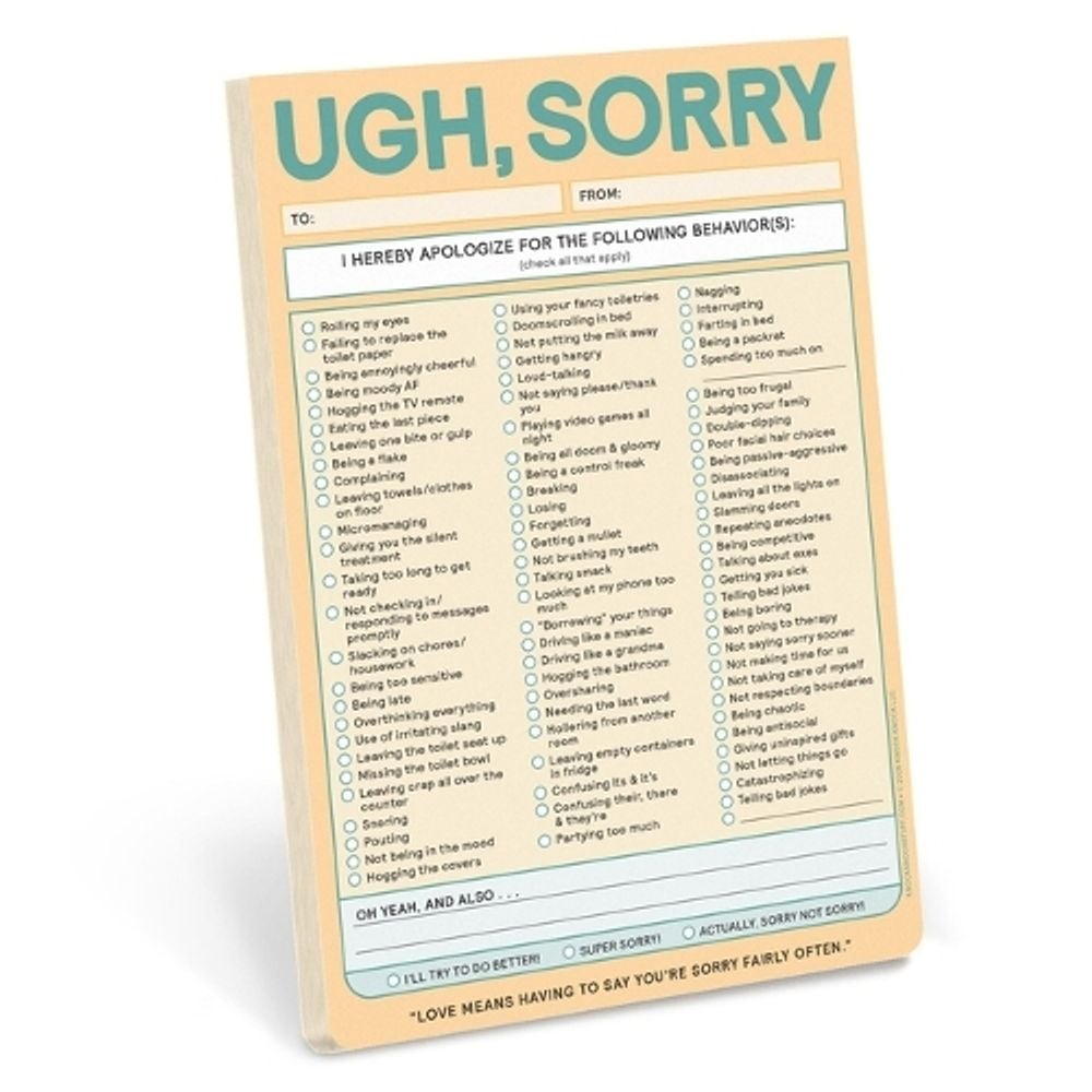 Ugh, Sorry Knock Knock Pad by Knock Knock - ISBN: 9781683496144