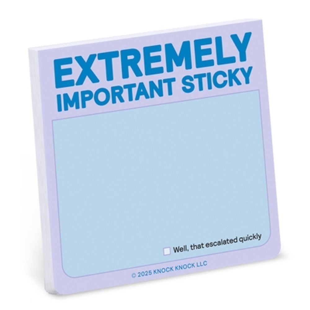 Extremely Important Sticky Note by Knock Knock - ISBN: 9781683496182