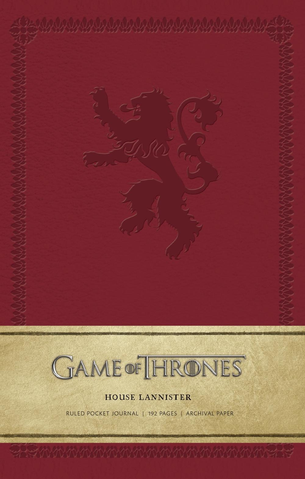 Insight Editions Game of Thrones: House Lannister Ruled Pocket Journal by Insight Editions - ISBN: 9781683830405