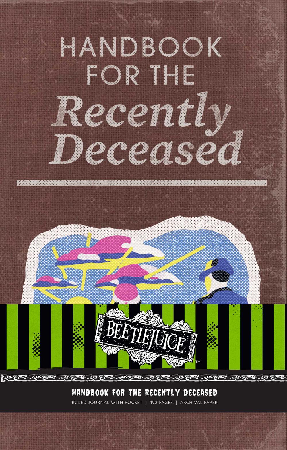 Beetlejuice: Handbook for the Recently Deceased Hardcover Ruled Journal, 9781683833338