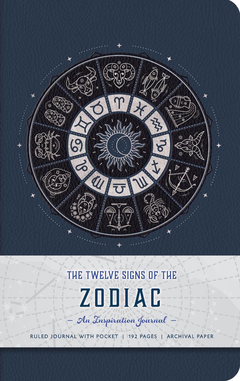 Insight Editions The Twelve Signs of the Zodiac Hardcover Ruled Journal, 9781683835554