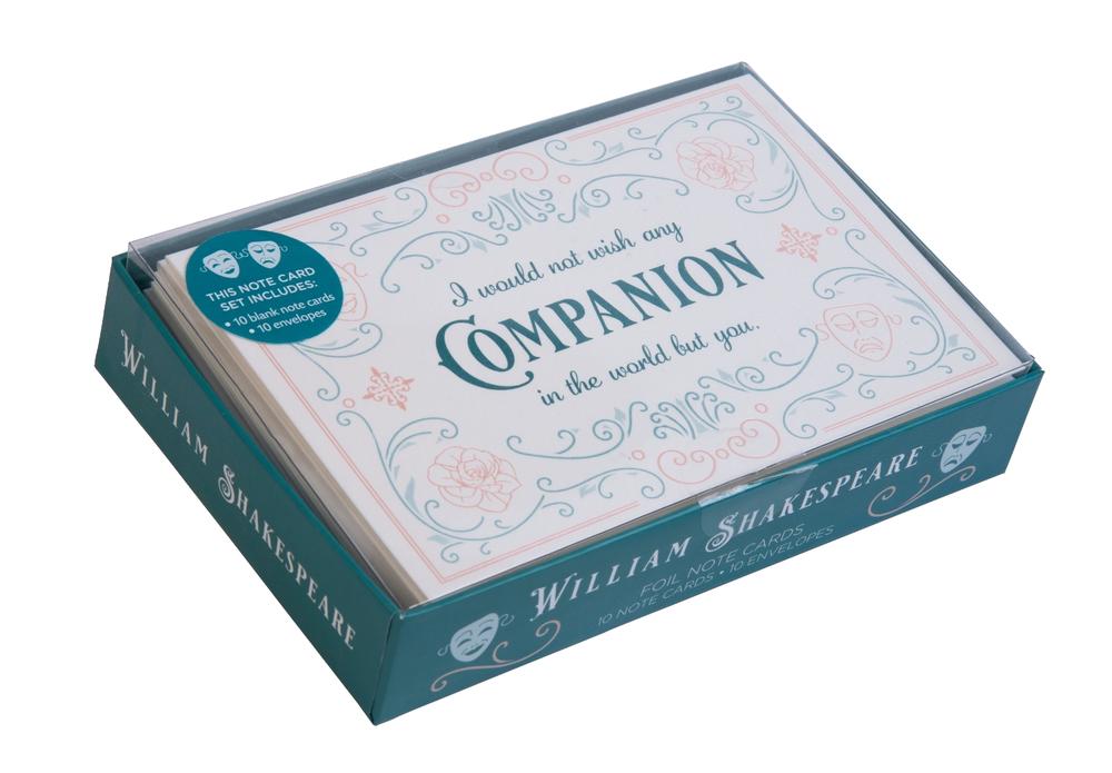 William Shakespeare Foil Note Cards by Insight Editions - ISBN: 9781683839095