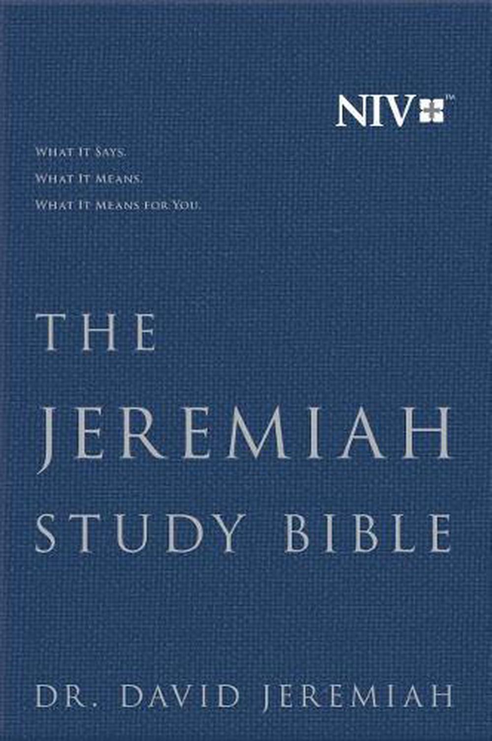 The Jeremiah Study Bible Niv By Dr David Jeremiah Hardcover