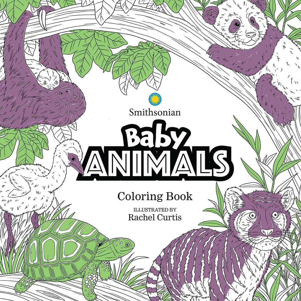 Baby Animals: A Smithsonian Coloring Book, 9781684059546