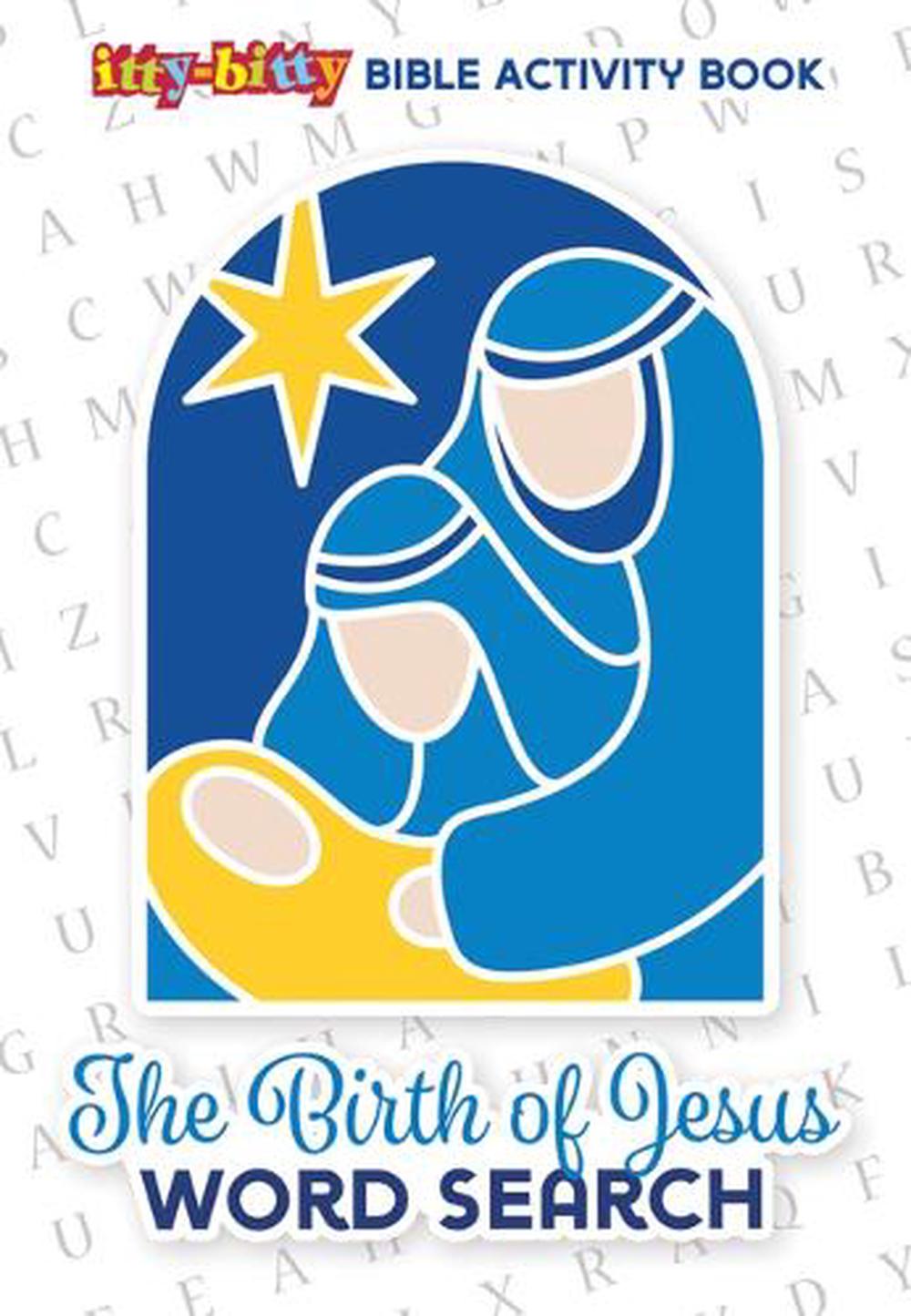 The Birth of Jesus Word Search: Itty-Bitty Bible Activity Book (Pk of 6 ...
