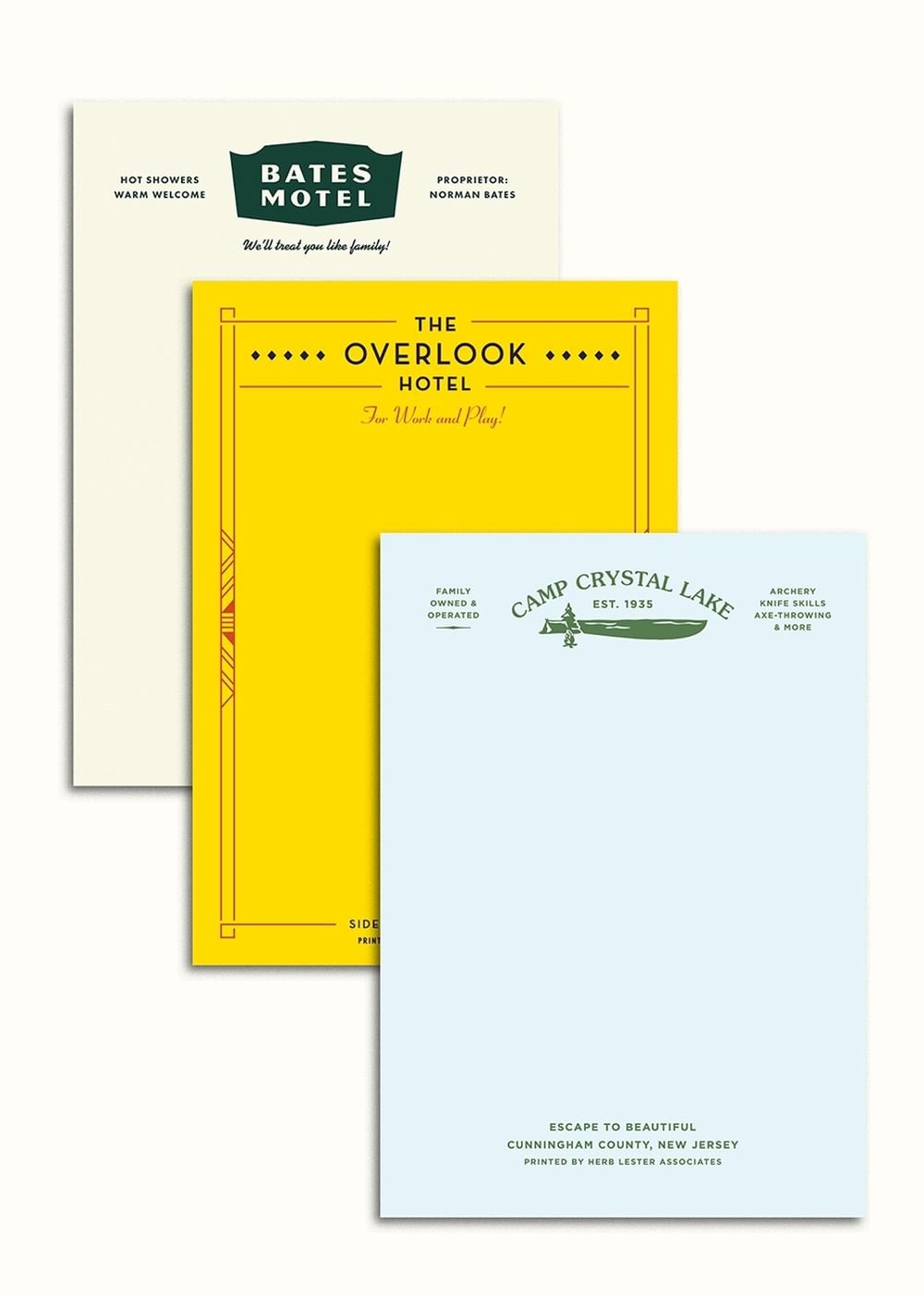 Herb Lester Associates Fictional Hotel Notepads: Horror Set by Herb Lester Associates - ISBN: 9781739897147