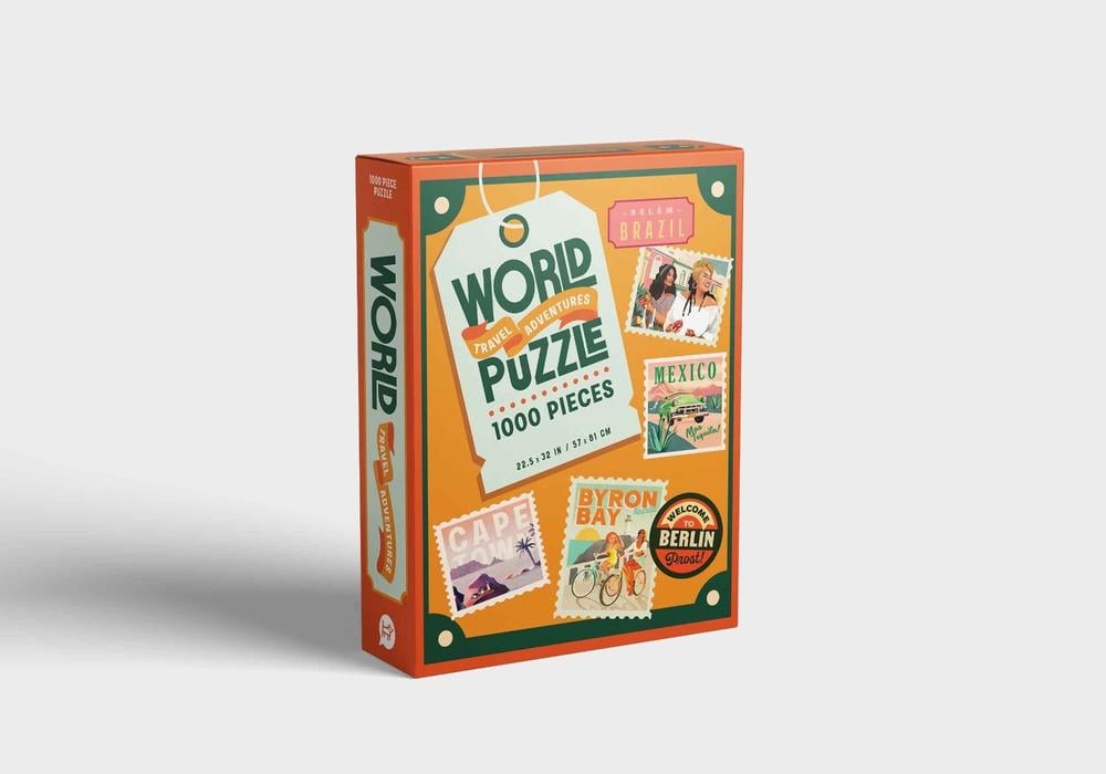 World Travel Adventures: 1000-Piece Puzzle by Loni Carr - ISBN: 9781741179392