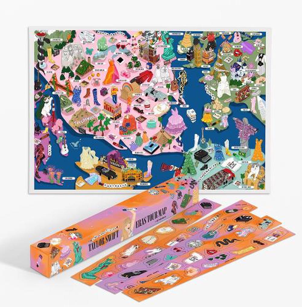 The Unofficial Taylor Swift Eras Tour Map, 9781741179583
