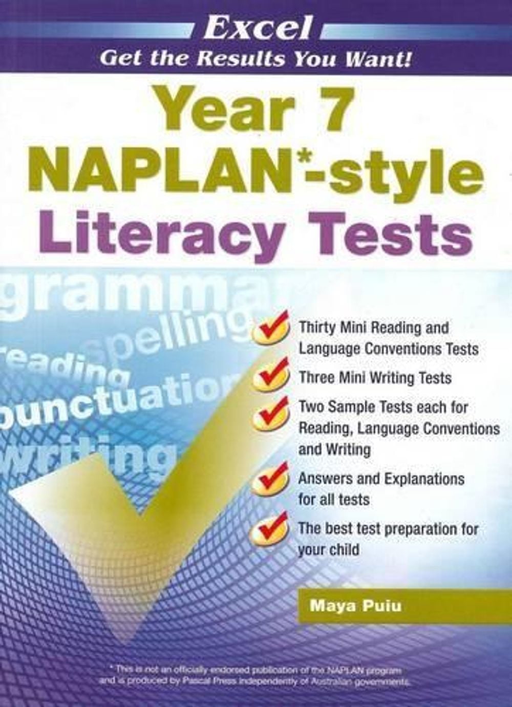 NAPLAN-style Literacy Tests by Maya Puiu - ISBN: 9781741253658
