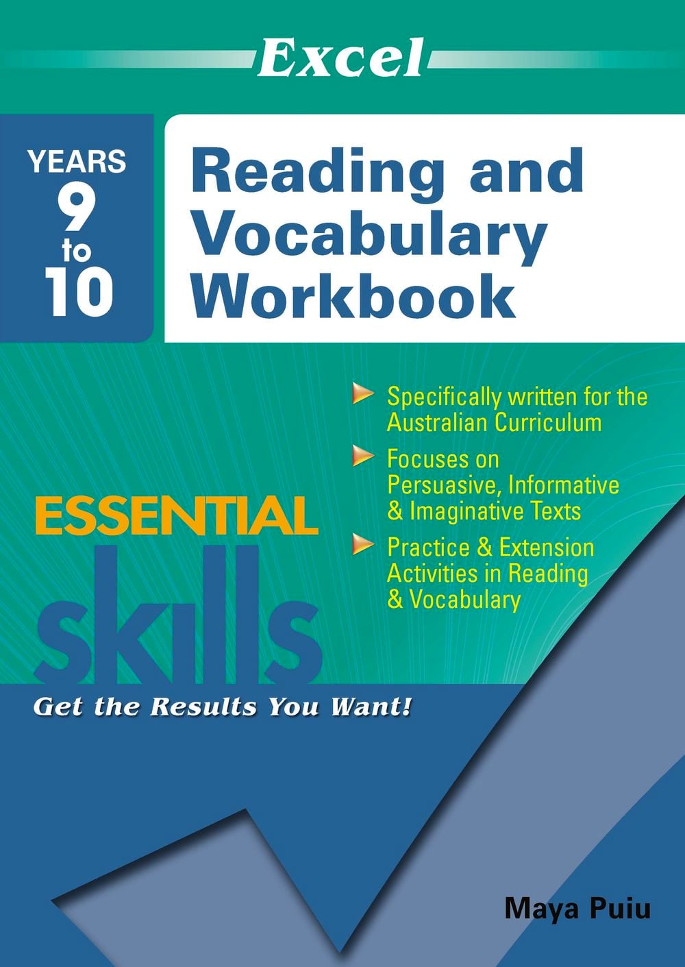 Excel Essential Skills: Reading and Vocabulary Workbook Years 9 10 by Maya Puiu - ISBN: 9781741254136