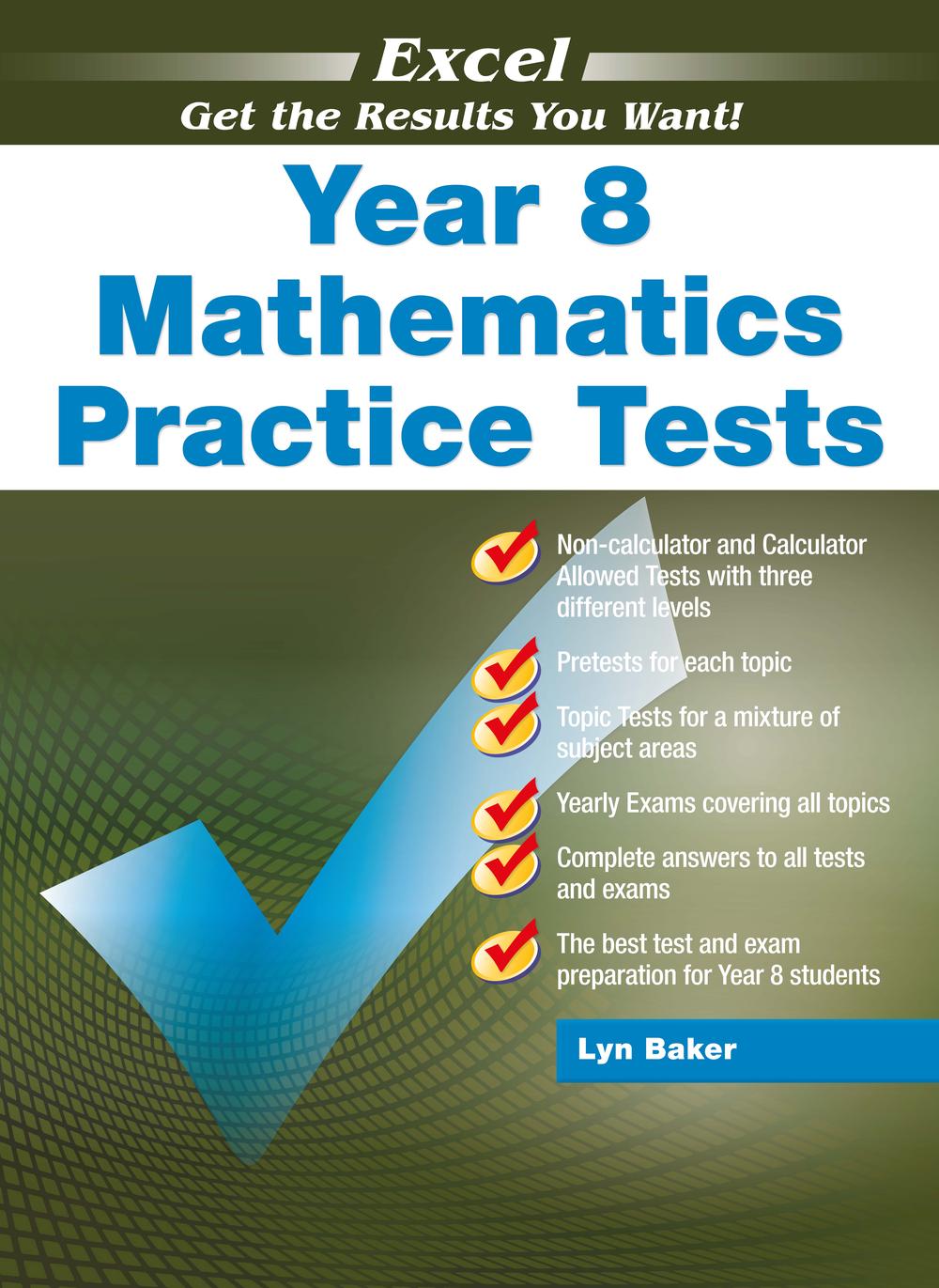 Excel Year 8 Mathematics Practice Tests, 9781741256352