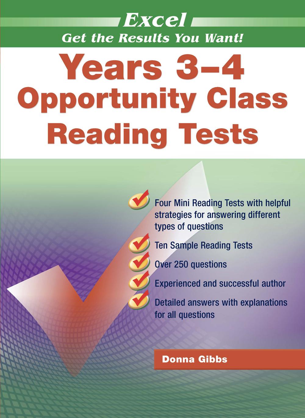 Excel Opportunity Class Reading Tests Years 3-4, 9781741257069