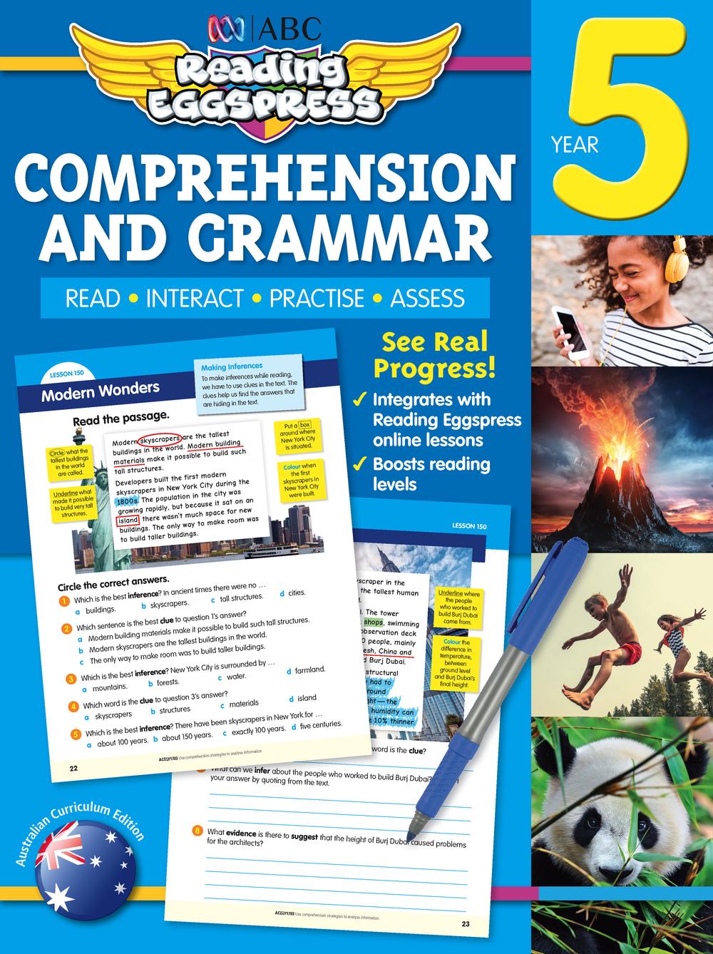 ABC Reading Eggspress Comprehension and Grammar Year 5, 9781742153322
