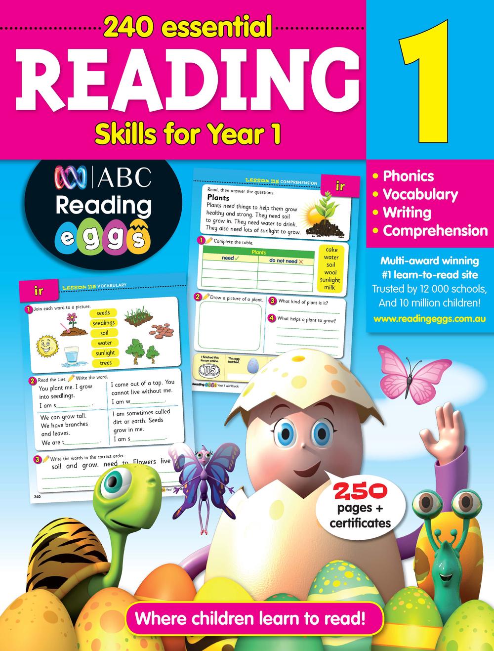 240 Essential Reading Skills for Year 1, 9781742155098