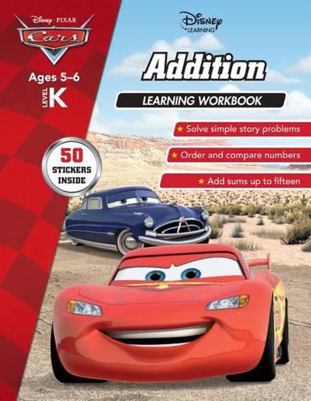 Disney Cars Addition Learning Workbook by Jack Heath, Paperback