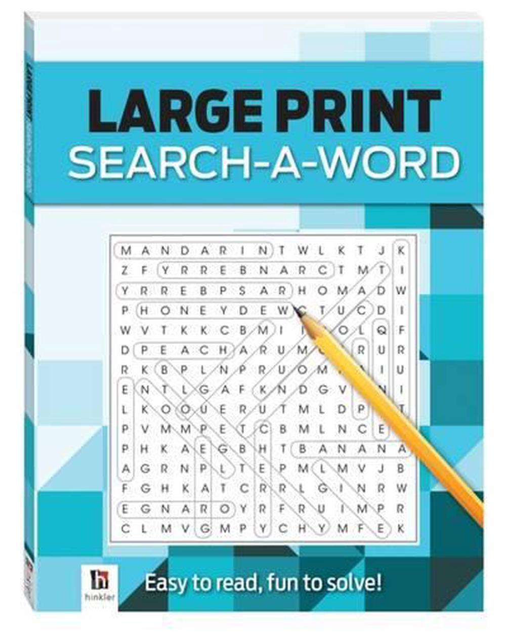 Search-A-Word 3 (Blue) Large Print Puzzles Series 4 by Hinkler Pty Ltd ...