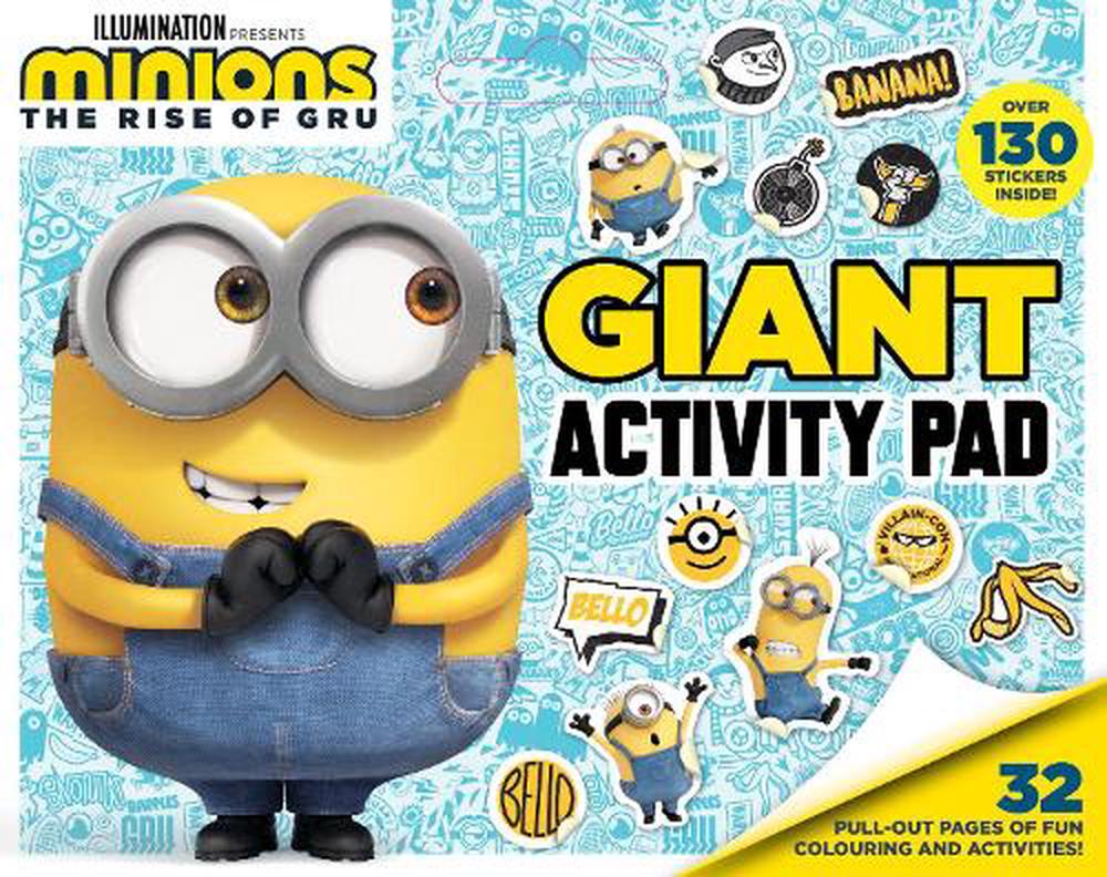 Minions The Rise Of Gru Giant Activity Pad Universal By Matt Carr Paperback 9781743839911 