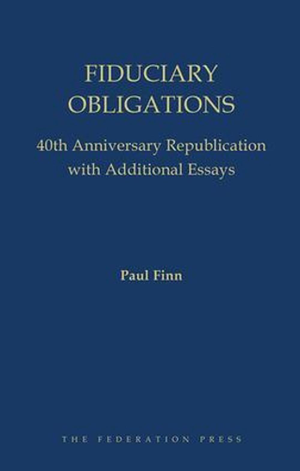 Fiduciary Obligations, 9781760020774