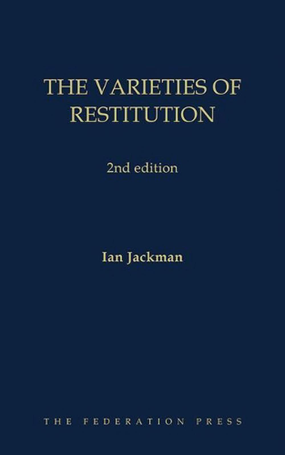 The Varieties of Restitution, 9781760021320