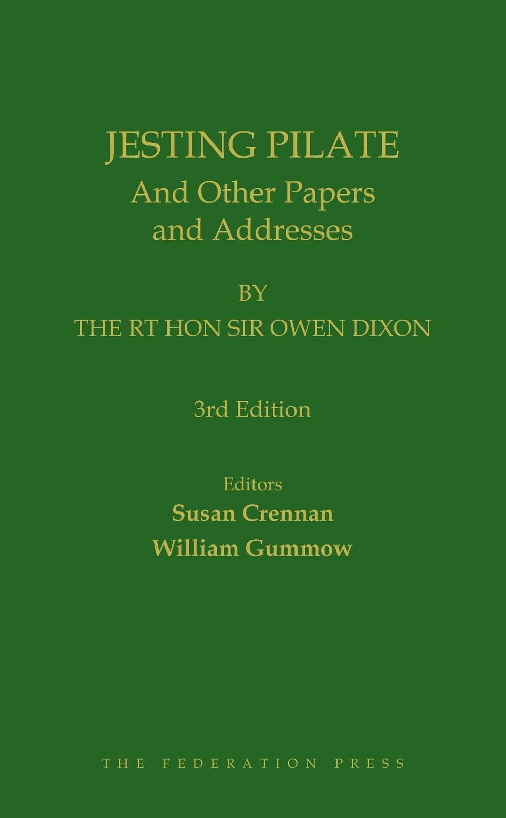 Jesting Pilate, 3rd Edition, 9781760021856