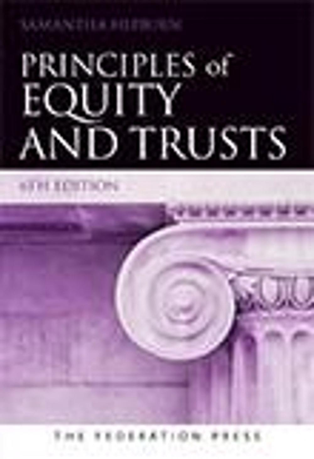 Principles of Equity and Trusts, 9781760022495