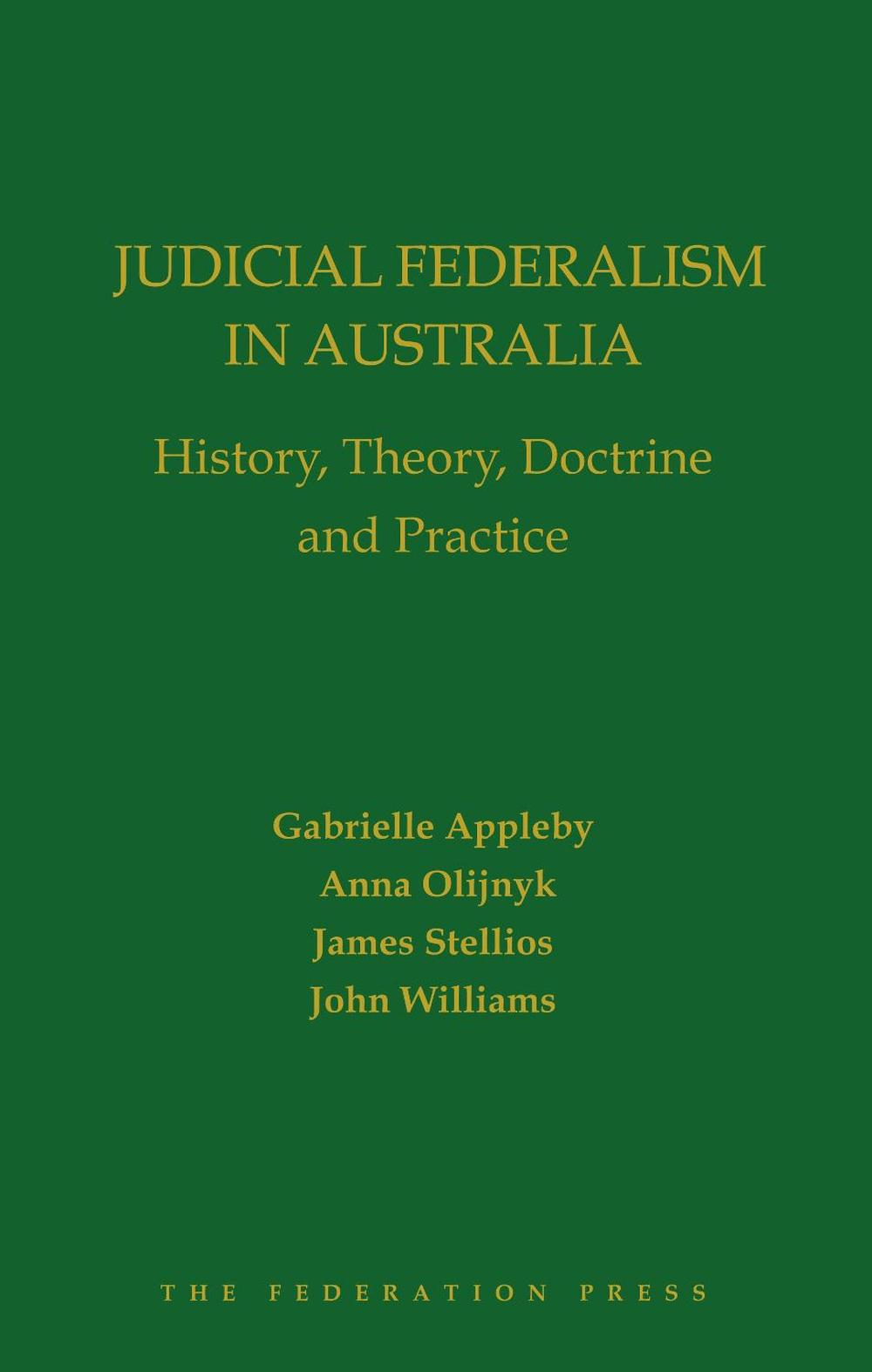 Judicial Federalism in Australia, 9781760022679