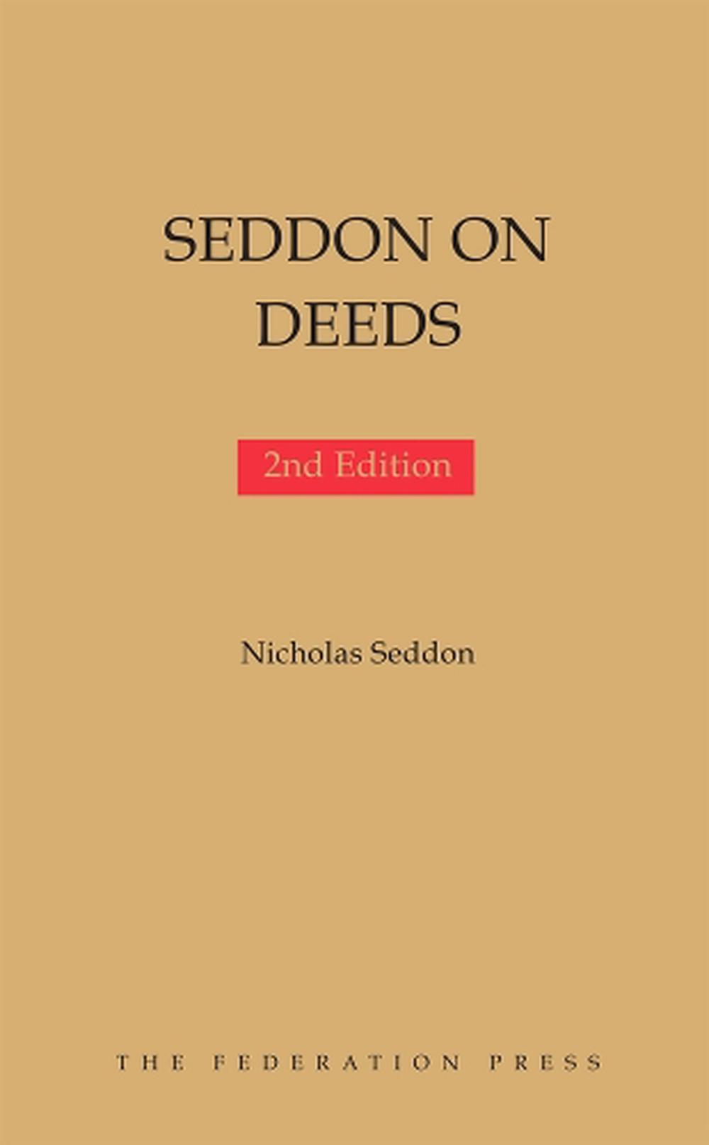 Seddon on Deeds, 9781760024116