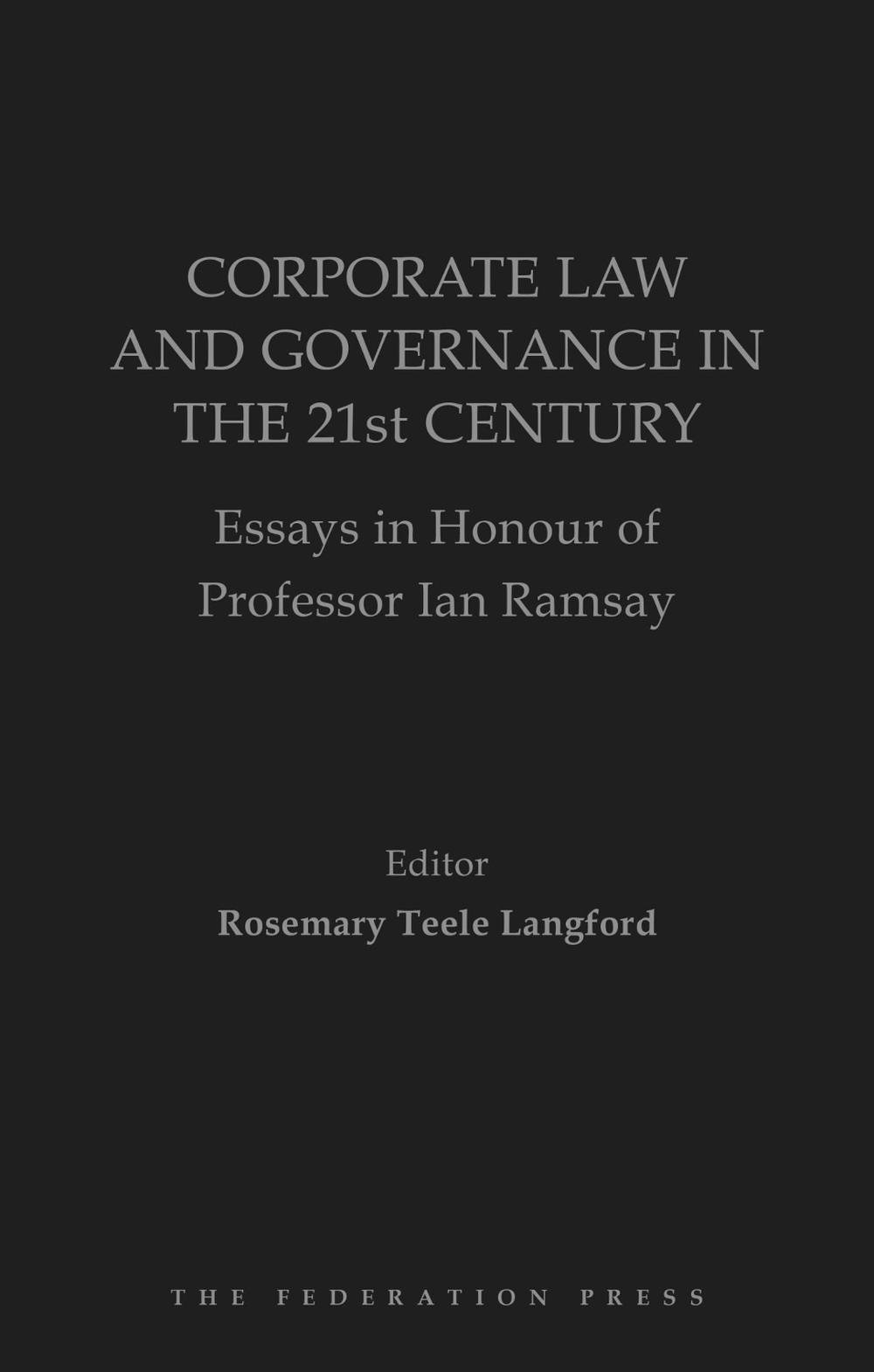 Corporate Law and Governance in the 21st Century, 9781760024598