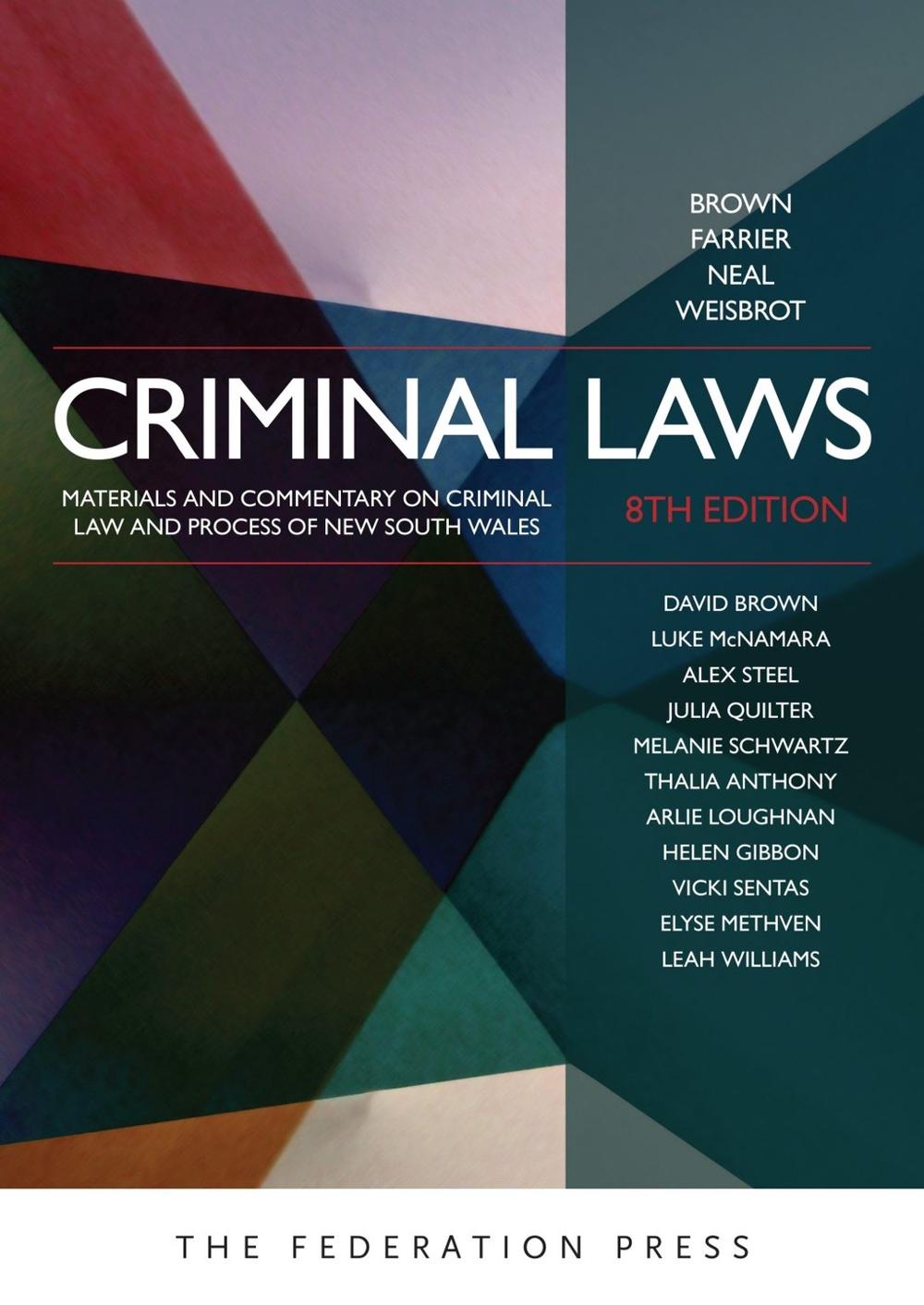 Criminal Laws, 9781760025397