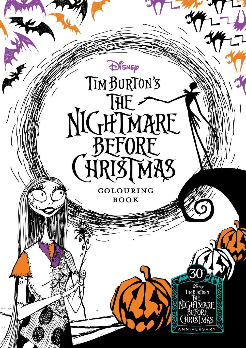 Tim Burton's The Nightmare Before Christmas: Adult Colouring Book ...