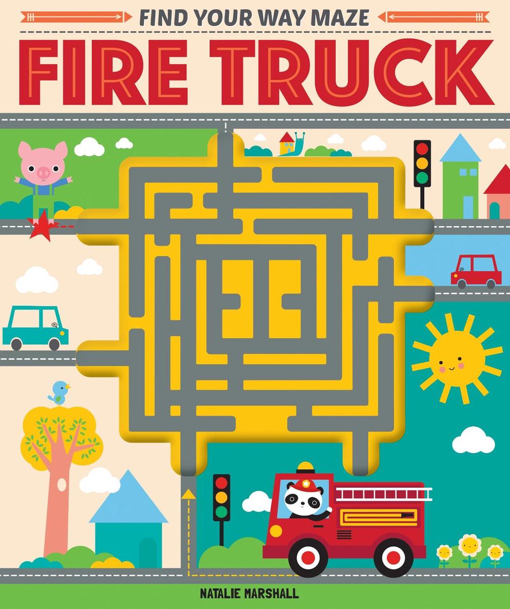 Find Your Way Maze Book Fire Truck, Board Books, 9781760459505 | Buy ...