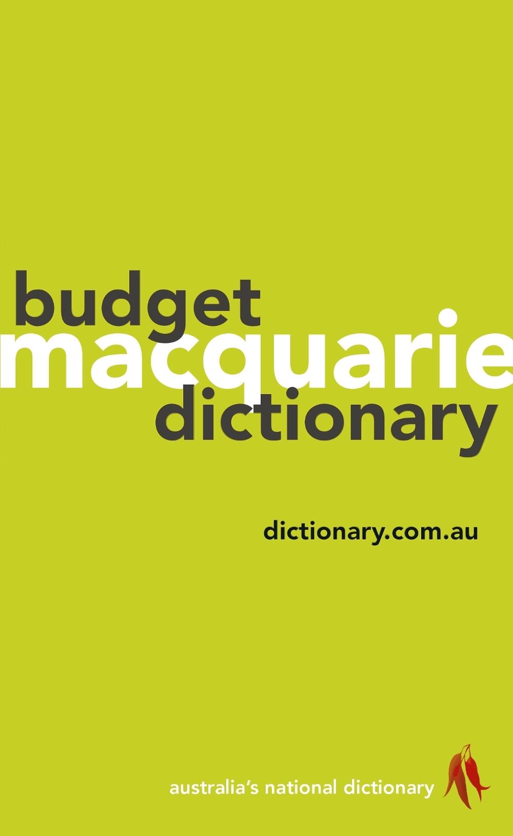 Macquarie Budget Dictionary, 9781760553685