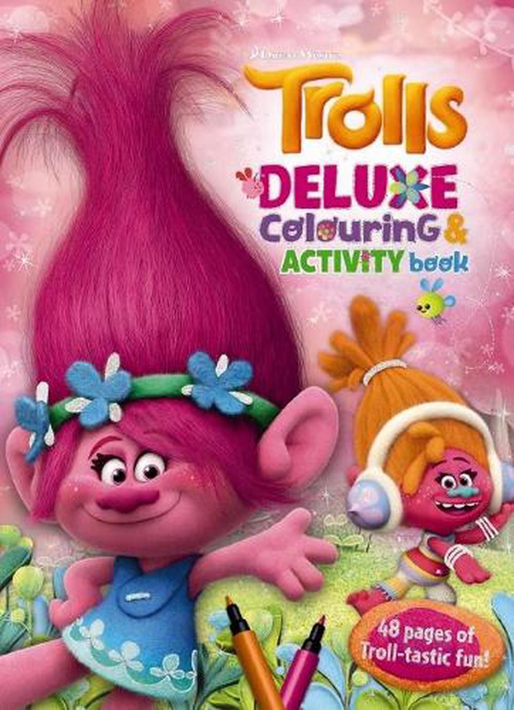 Dreamworks: Trolls Deluxe Colouring & Activity Book, Paperback ...