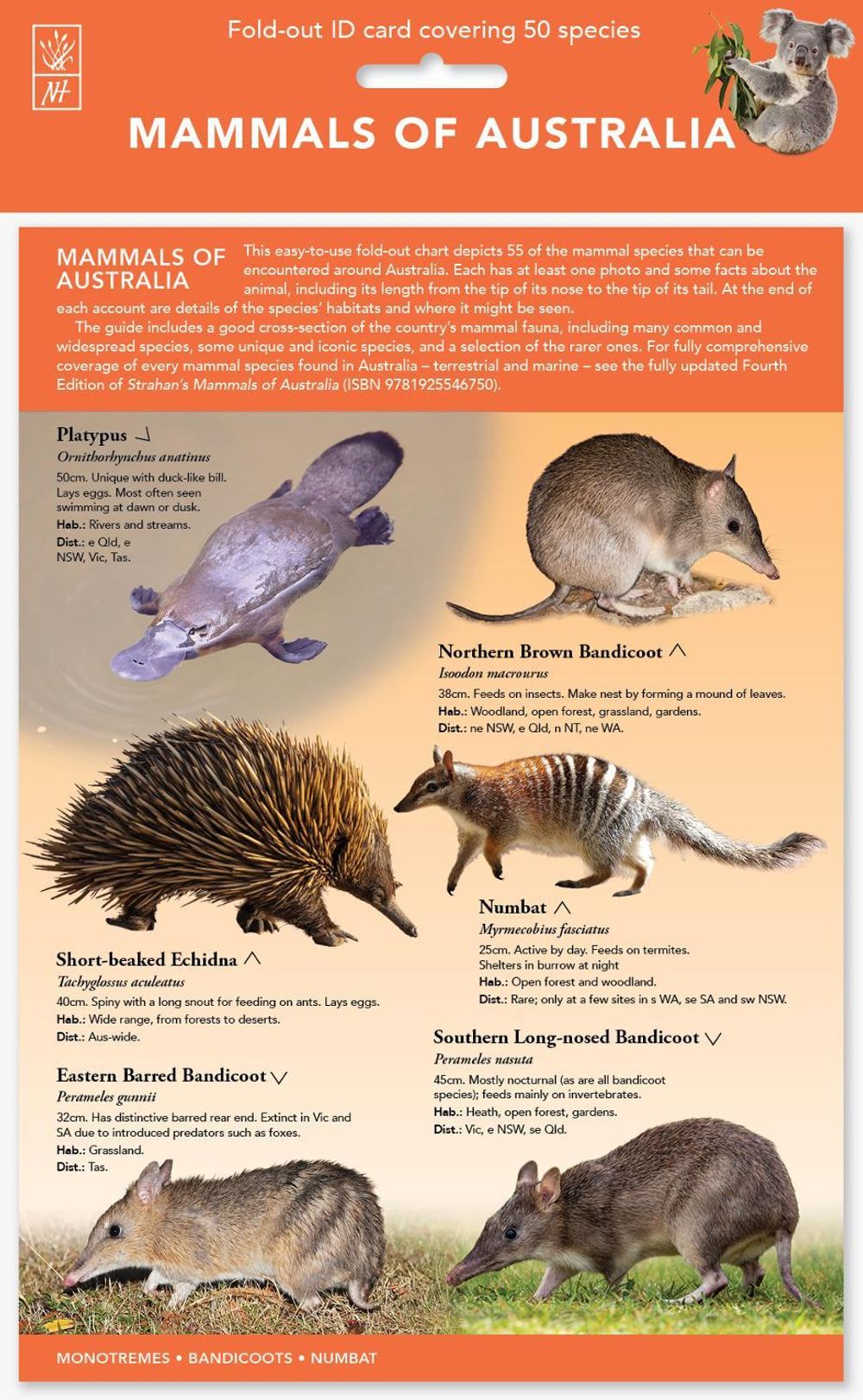 ID Chart - Mammals of Australia by Reed New Holland - ISBN: 9781760797102