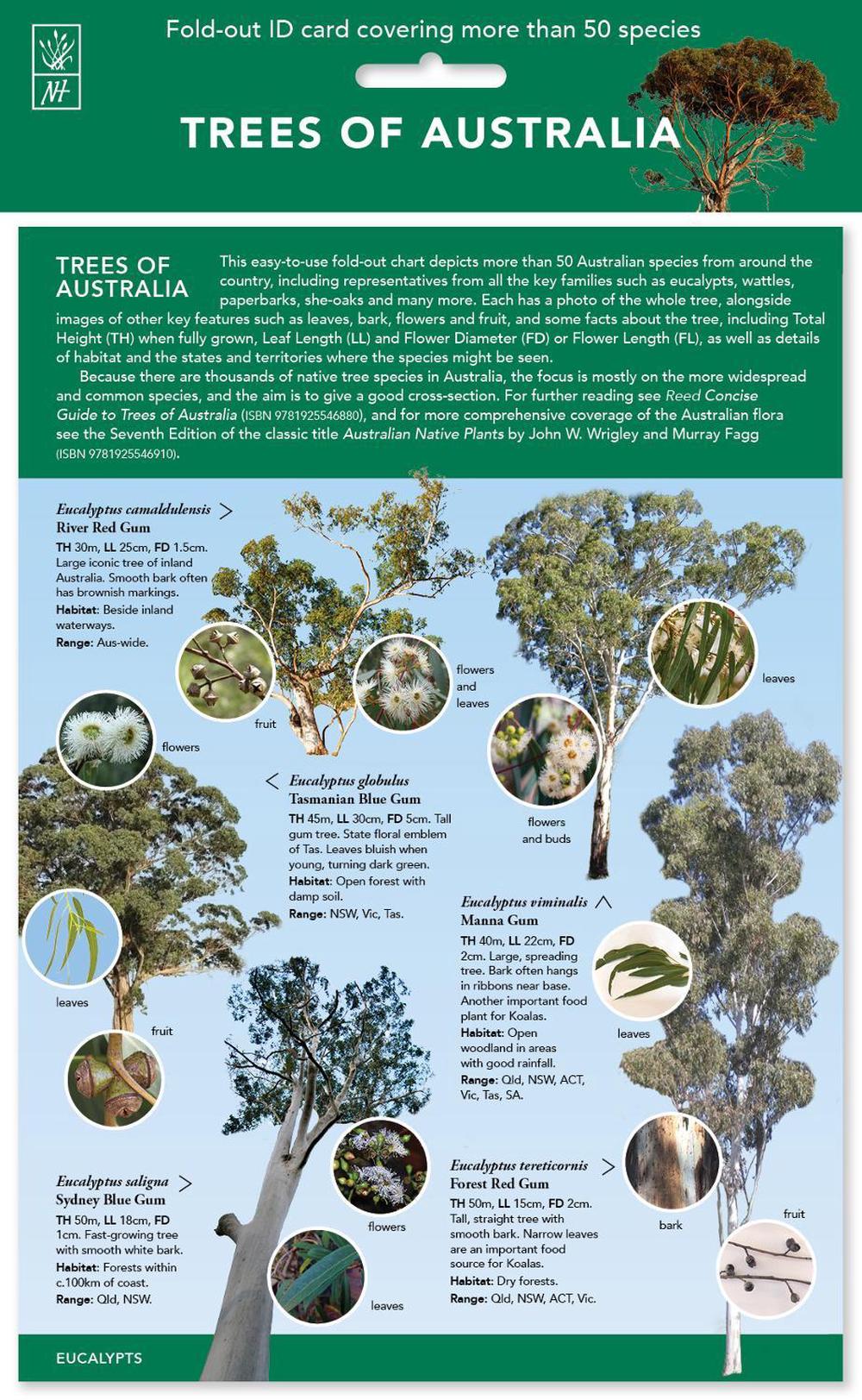 ID Chart - Trees of Australia by New Holland Publishers - ISBN: 9781760797126