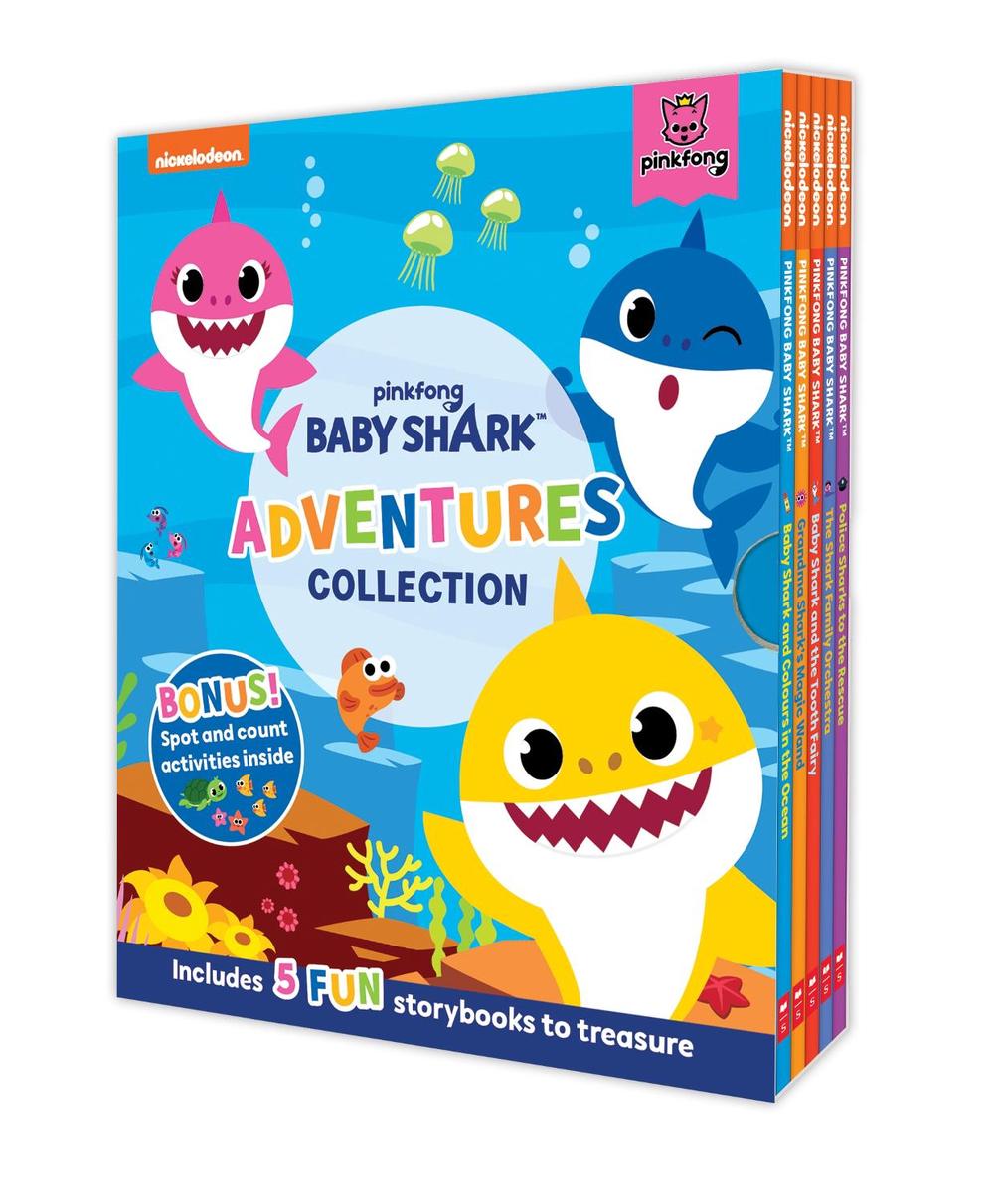 Baby Shark 5 Book Adventures Collection (Nickelodeon) by Terrance Crawford, Hardcover