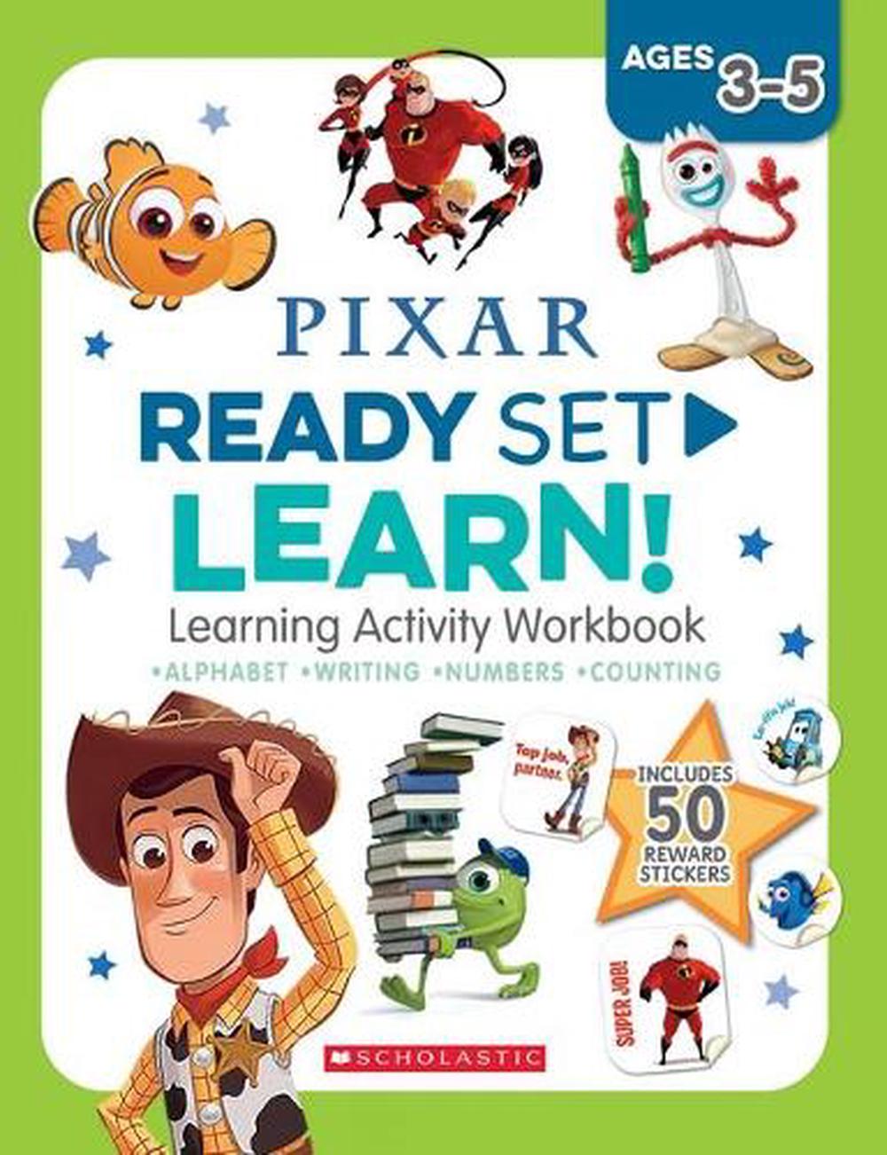 Pixar: Ready Set Learn! Learning Activity Workbook (Disney Pixar: Ages 3 - 5 Years), 9781761120411