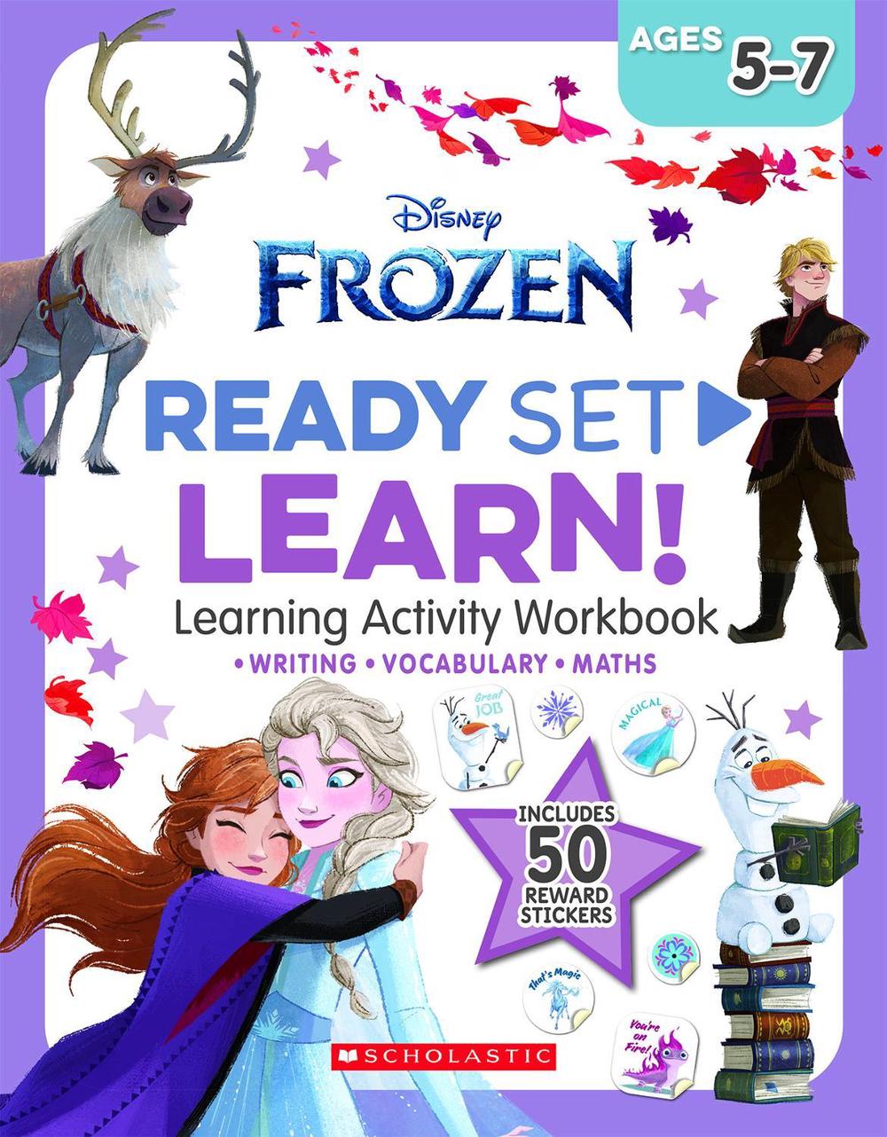 Frozen: Ready Set Learn! Learning Activity Workbook (Disney: Ages 5 - 7 Years), 9781761120442