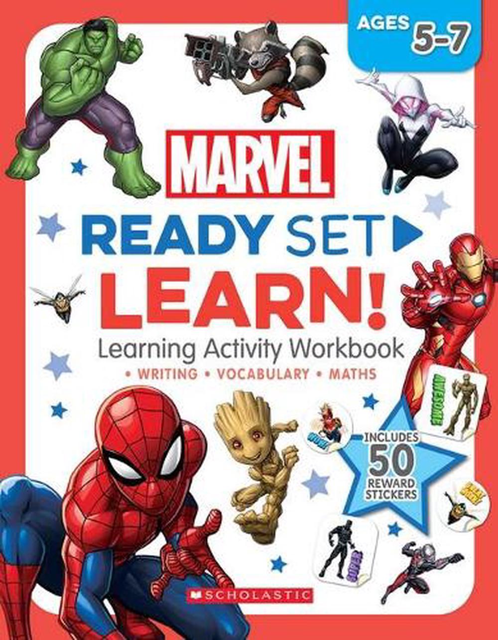 Marvel: Ready Set Learn! Learning Activity Workbook (Ages 5 - 7 Years), 9781761120473