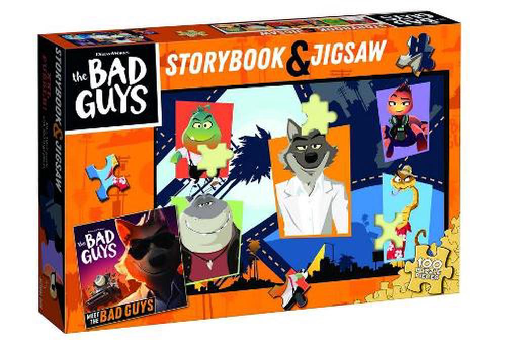The Bad Guys Storybook & Jigsaw (Dreamworks 100 Pieces) by Gina