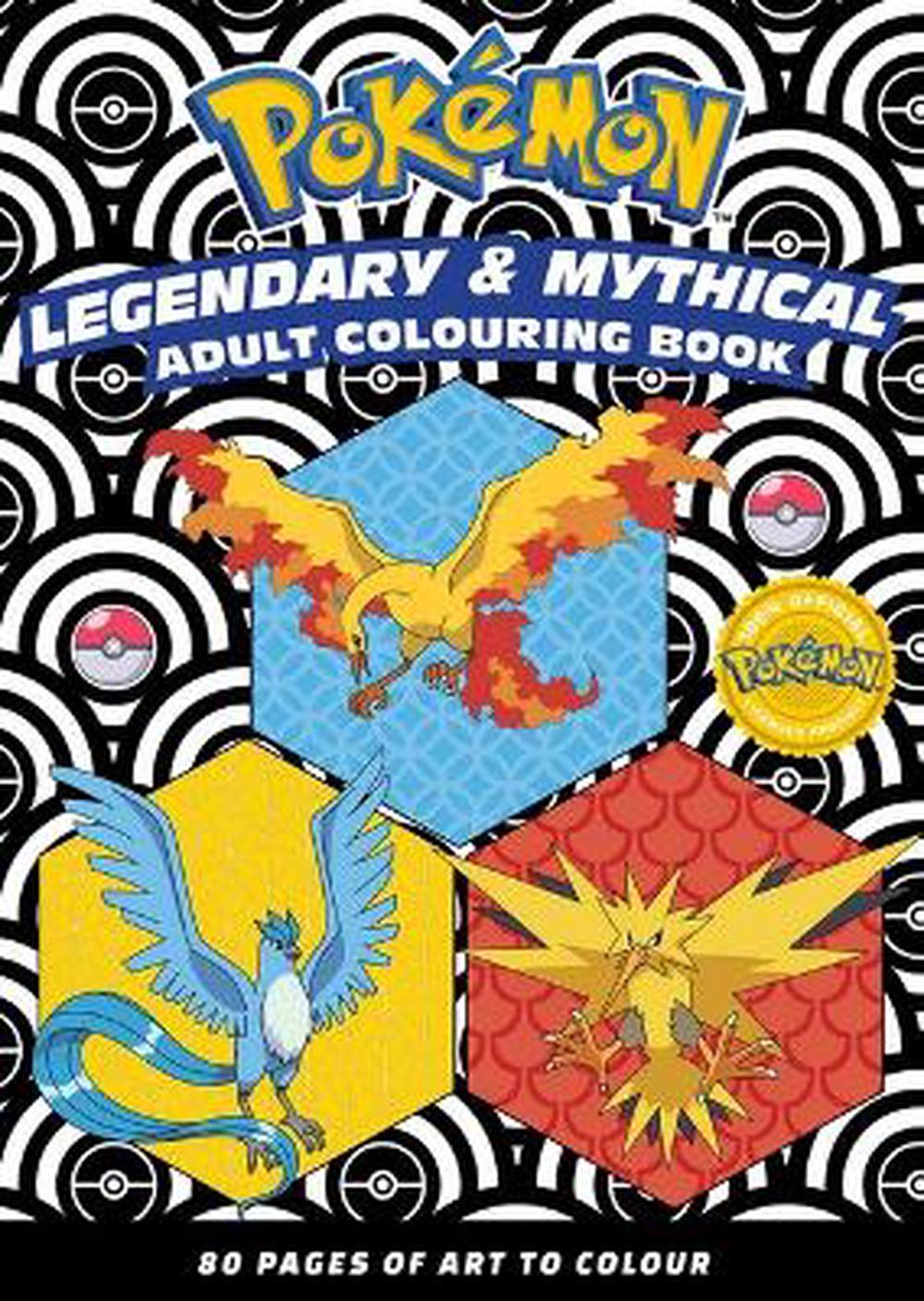 Pokemon: Legendary & Mythical Adult Colouring Book, 9781761291562