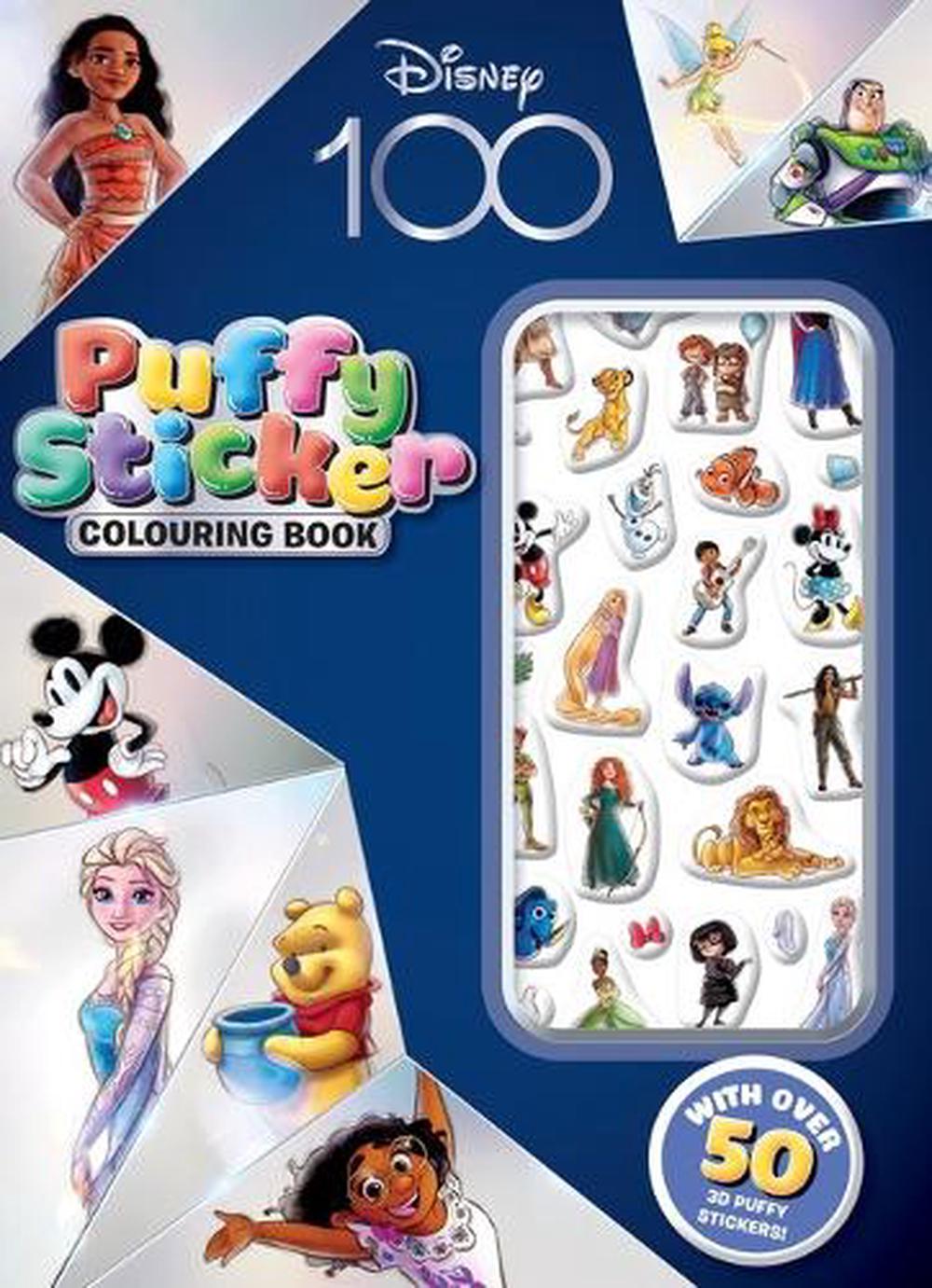 Disney 100: Puffy Sticker Colouring Book by Matt Cosgrove, Paperback ...