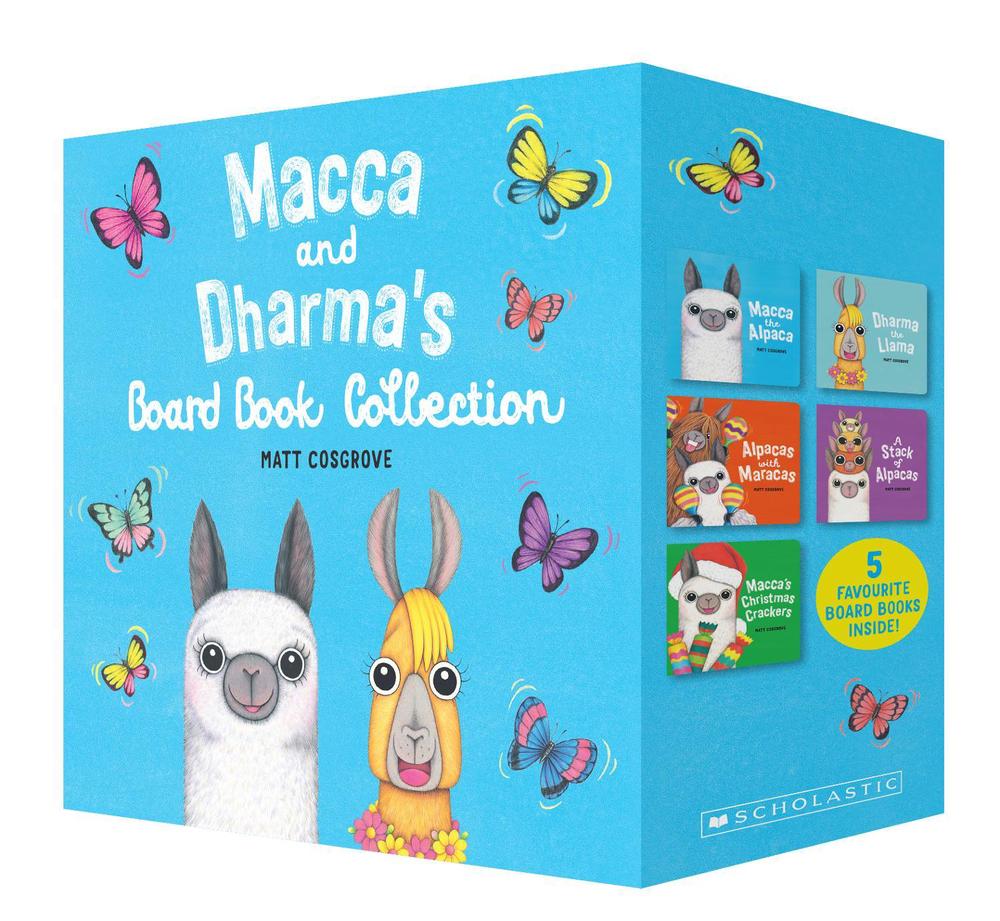 Macca and Dharma's 5-Board Book Collection, 9781761521836